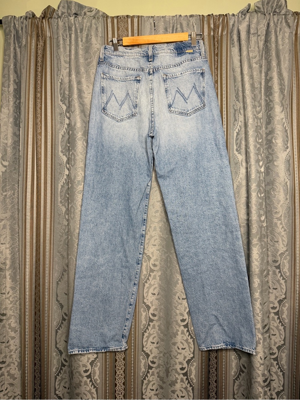MOTHER Light Blue Wide-Leg Jeans - Picture 4 of 6